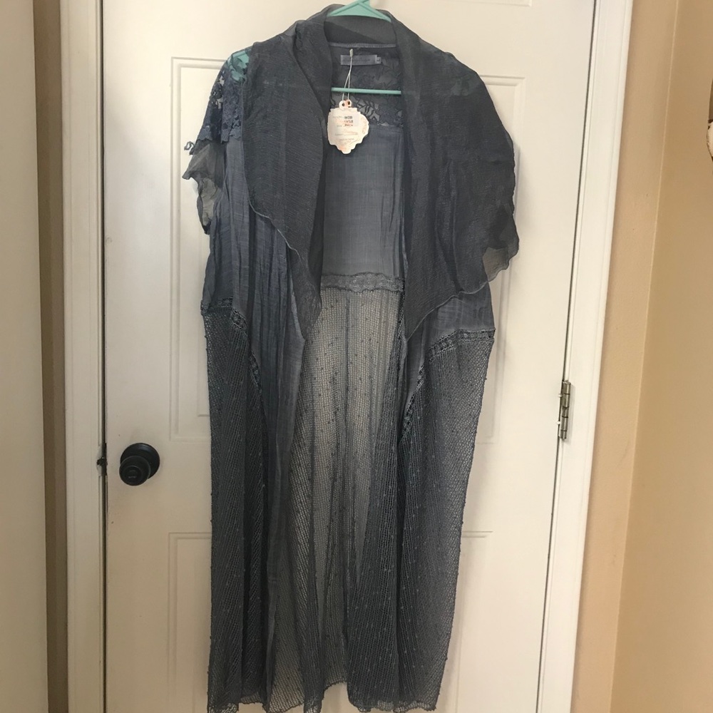 NWT kimono cardigan Simply Couture Large
